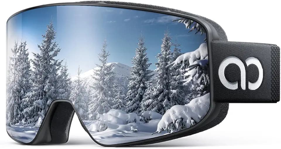 Lamicall Skibrille Herren & Damen, OTG Snowboardbrille für Brillenträger