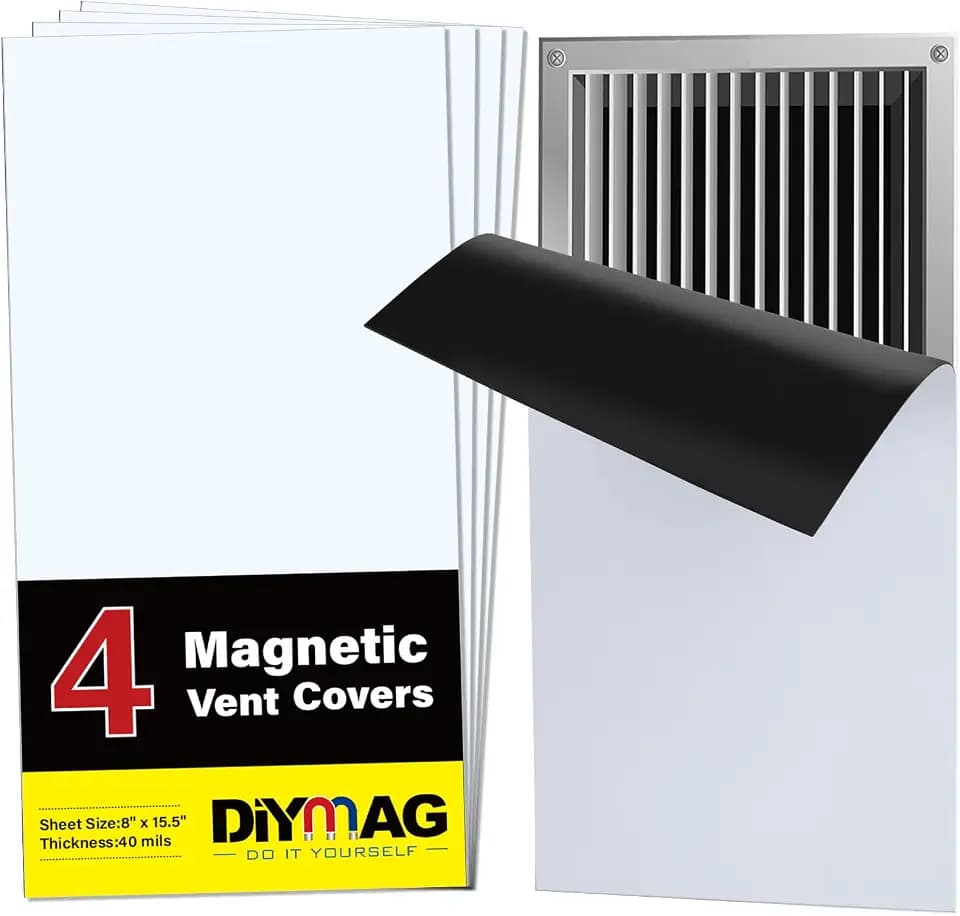 DIYMAG Magnetic Vent Covers-8" x 15.5",4 Pack Vents Cover