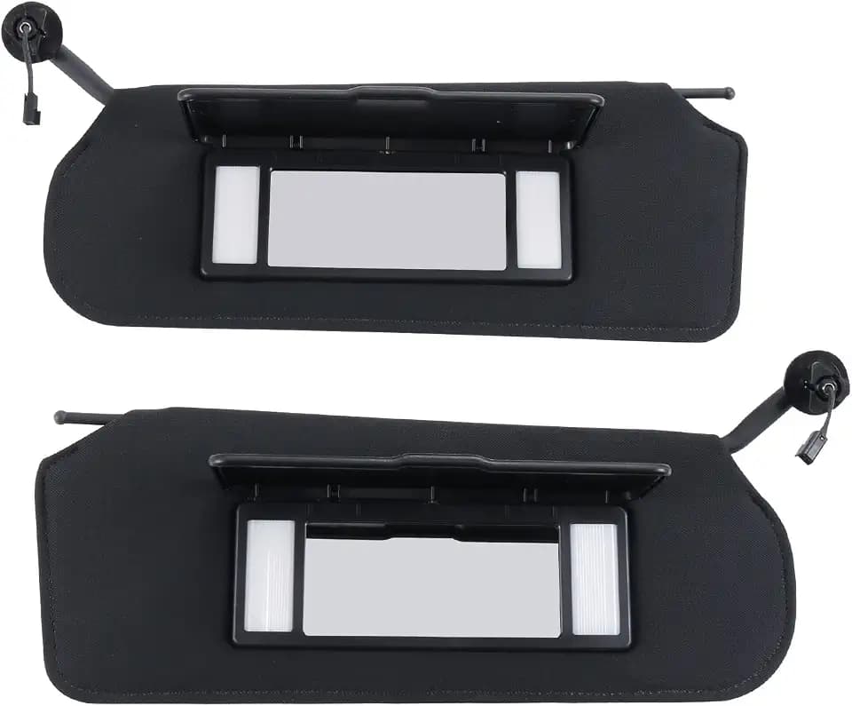 Automotive Sun Visor with Updated Bright LED Lights Sunvisors Replacement for Corvette C5 Chevrolet 1997-2004 Replaces 10442033 10442034 Left Driver and Right Passenger Side