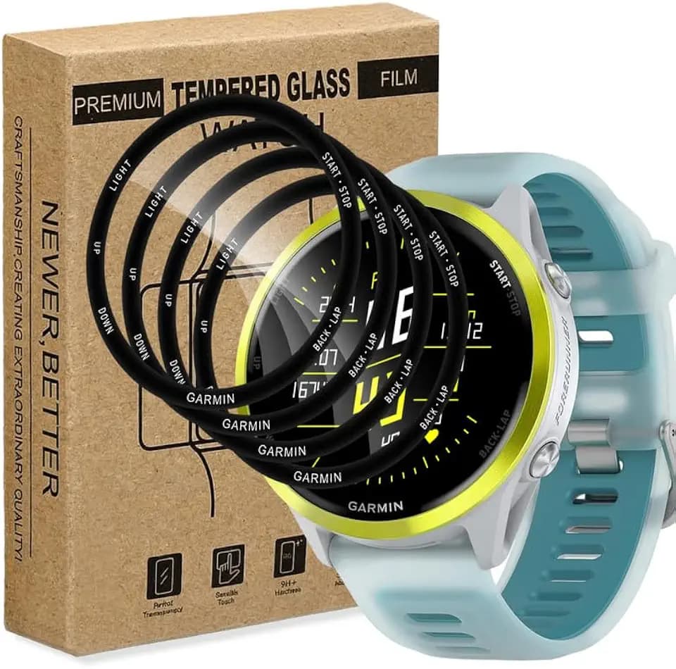 4 Stück Schutzfolie für Forerunner 970 47mm Schutz Glas