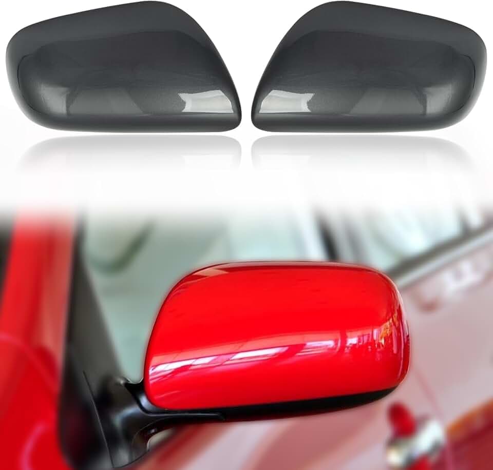 Car Rearview Mirror Cover Cap Housing Protective Cover for Exterior Mirrors Fit for Toyota Corolla 2007-2013（Cannot fit LE Model） 87915-02910 87945-02910(Silver, Right Passenger Side)