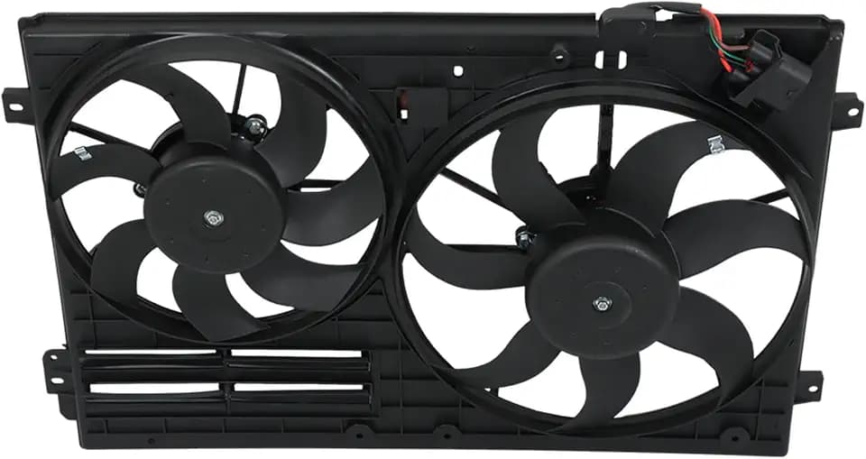 labwork Engine Radiator Cooling Fan Assembly VW3120100 Replacement for Jetta Passat Golf Low Noise