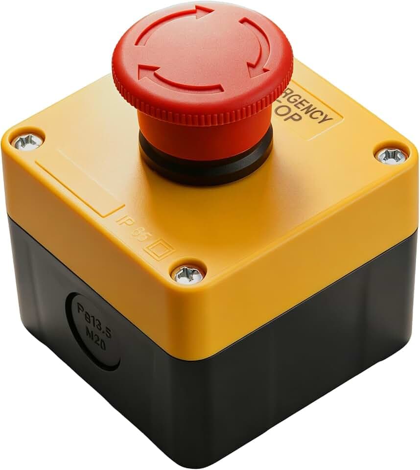 Heschen Not-Aus-Schalter IP65 Wasserdicht 1NO 1NC Pilztaster Not-Halt 660V