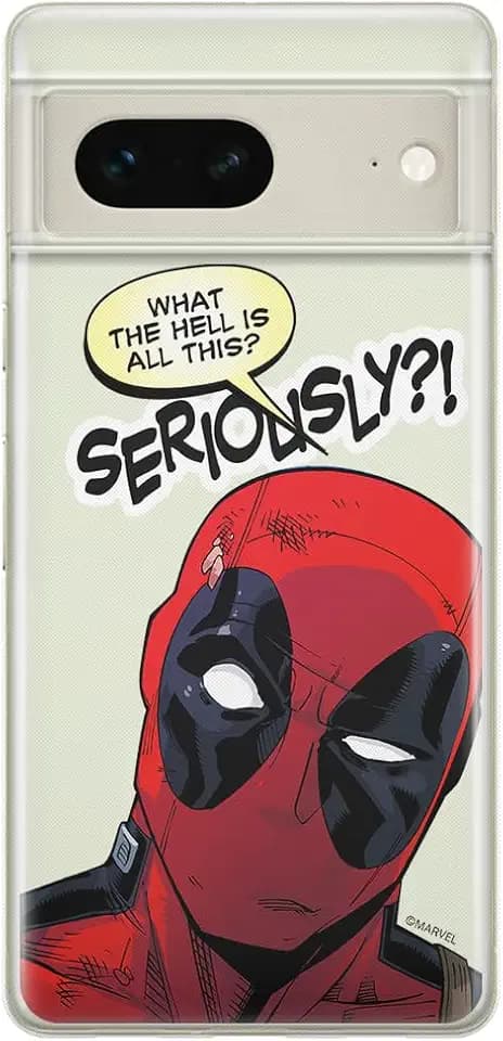 ERT GROUP Handyhülle für Google Pixel 7 Original und offiziell Lizenziertes Marvel Muster Deadpool 010 optimal an die Form des Handy angepasst, teilweise transparent