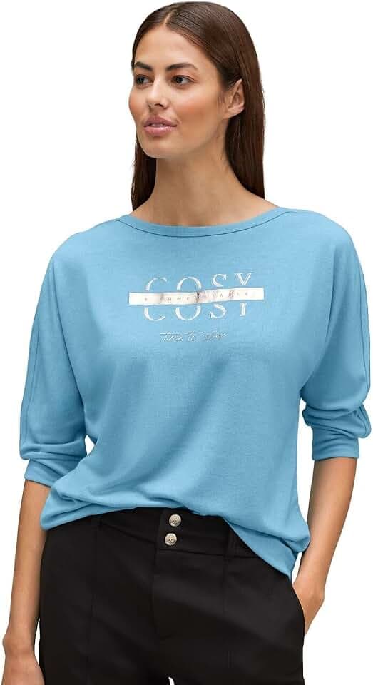 Damen Shirt mit Schimmer Wording