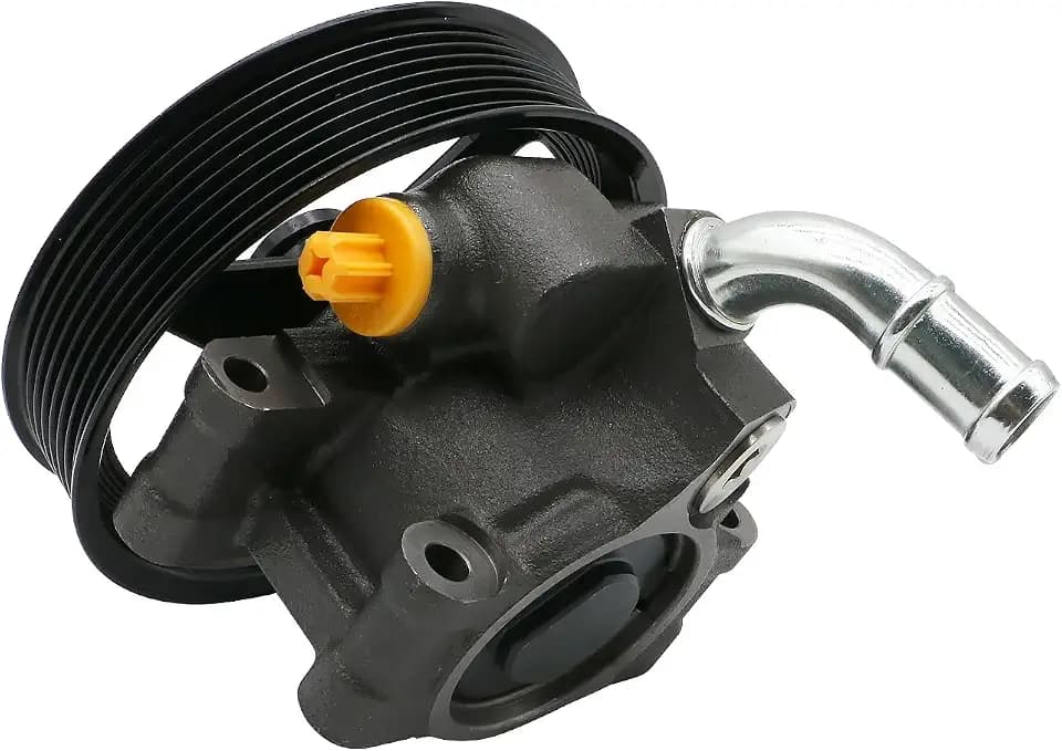 Chefull Power Steering Pump with Pulley Compatible with Ford E-350 Super Duty 2004-2010, E-450 Super Duty 2004-2010, V8 6.0L Diesel, Replace # 4C2C-3A674-AA, 5C2Z3A674B