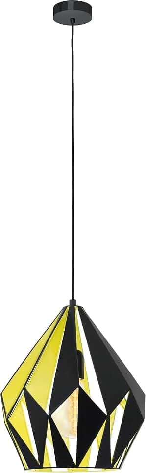 EGLO Pendellampe Carlton 1, 1 flammige Vintage Pendelleuchte