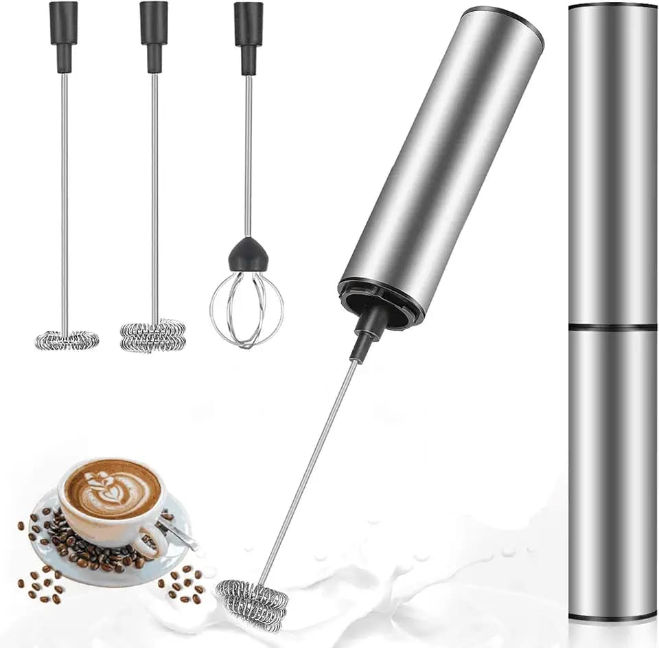 MOSUO USB-C Elektrischer Milchaufschäumer mit Doppeltem Quirl