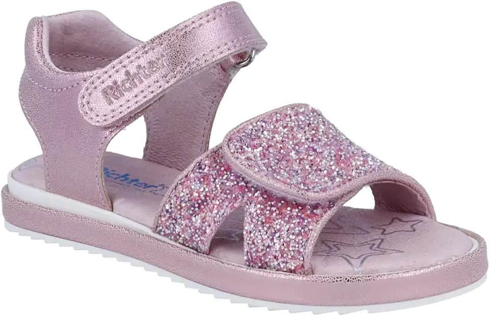 Richter Kinderschuhe Mädchen Halbschuhe Klett Sandale Rosa Freizeit