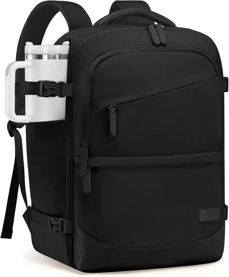 LOVEVOOK Handgepäck Reiserucksack 4 Stück, 50L Rucksack Damen Herren Groß Flugzeug mit Nass- und Trockenfach, 18 Zoll Laptop Travel Backpack Carry On Luggage Kofferrucksack für Trip Reise