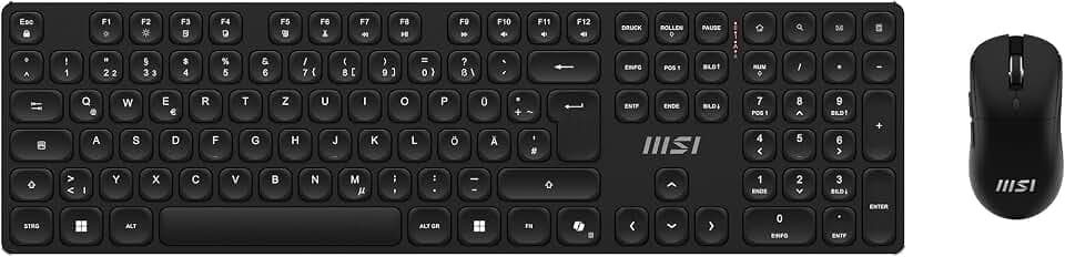MSI Forge K210 Wireless Combo - Maus & Tastatur DE Schwarz