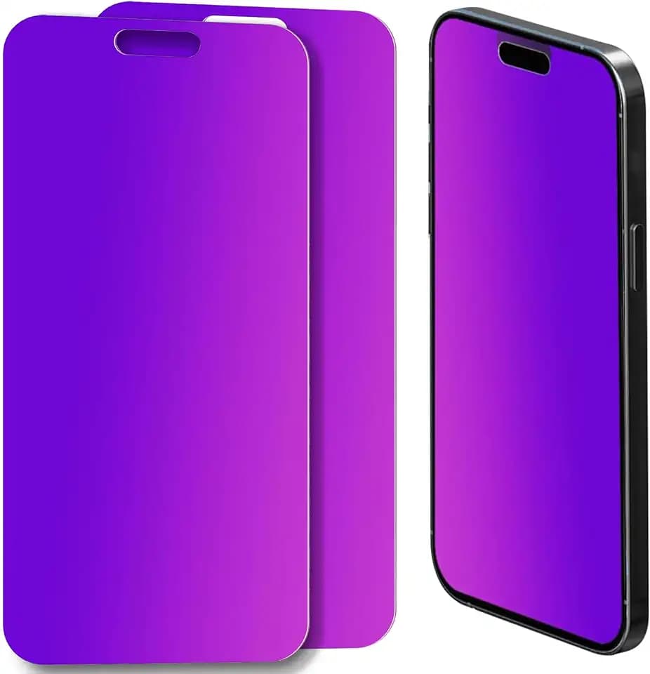 Compatible for iPhone 16 Pro Max Matted Privacy Screen Protector Tempered Glass, Matted Gradient Anti Spy Anti Blue Light Easy Installation, 2 Pack