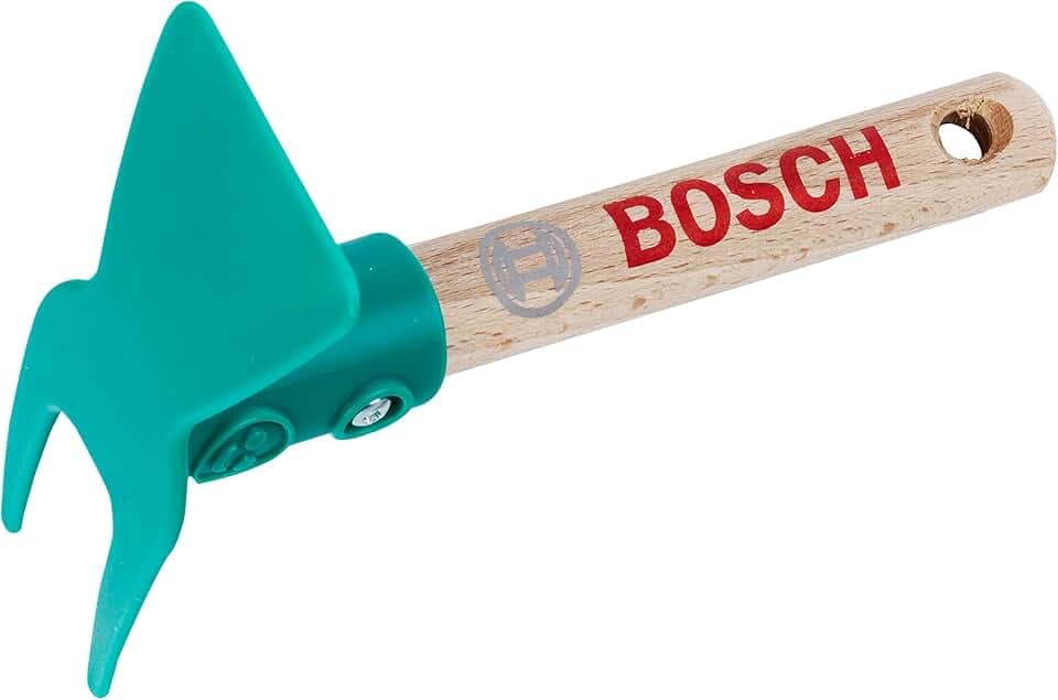 Theo Klein 2790 Bosch Hacke, kurz I Robuste Kinder-Gartenhacke I Stabiler Holzgriff I Anti-UV I Spielzeug für Kinder ab 3 Jahren