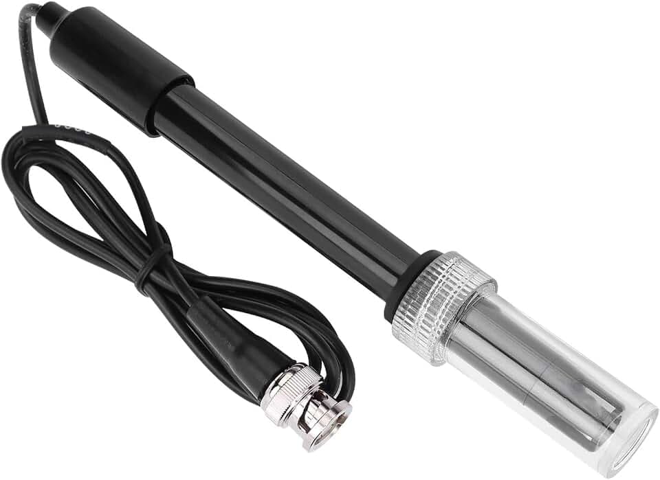 Nikou Ph Sonde Elektrode Aquarium Sensor Pool Messgerat, Hohe Empfindlichkeit, Hohe Präzision, Genaue Und Zuverlässige 0-14PH ABS PH-Sensorsonde
