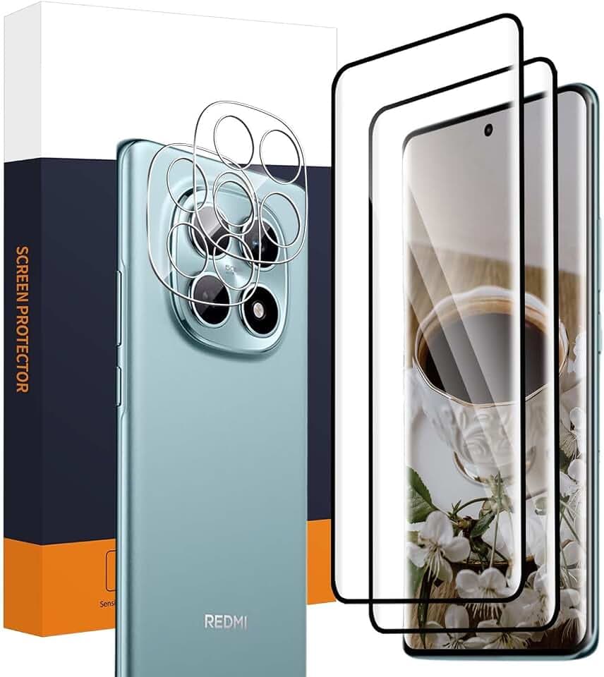 Carantee 2+2 Stück Schutzfolie für Panzerglas für Xiaomi Redmi Note 15 5G,