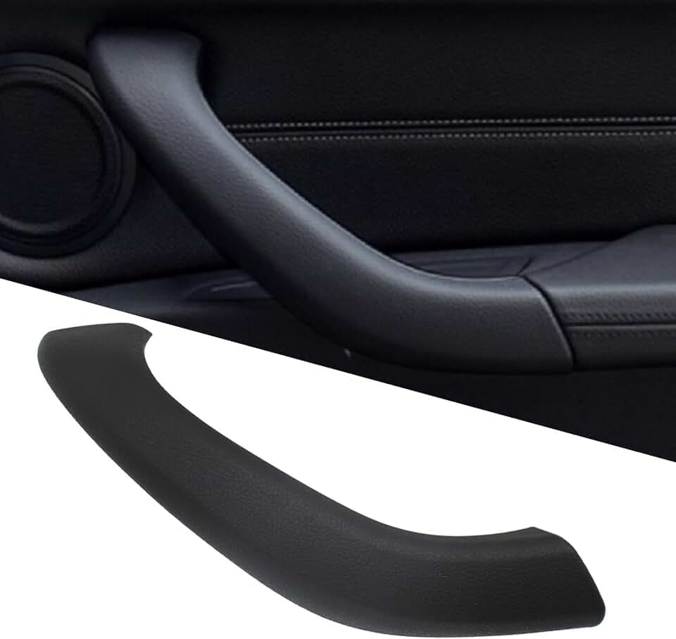 FASTCHE Door Handle Cover Replacement, ABS+PC Material, Compatible with BMW X1/X2 2015-2020/2017-2020 (Right, Matte Black)