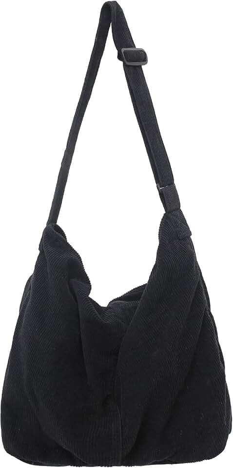 Makukke Umhängetasche Damen Handtasche, Cord Taschen Groß shopper Tote Bag schultertasche Casual Crossbody Bag für Schule Büro Arbeit Reisen Ausflug Einkauf