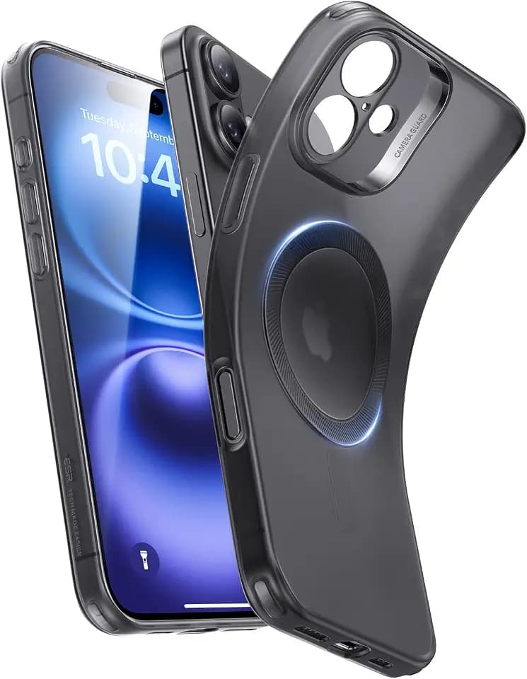 ESR for iPhone 16 Case for MagSafe, Transparent, Frosted Black