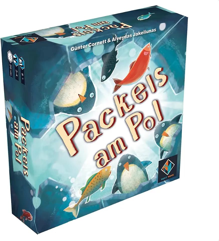 Next Move Games, Packeis am Pol, Familienspiel, Brettspiel, 2-4 Spieler, Ab 8+ Jahren, 20 Minuten, Deutsch