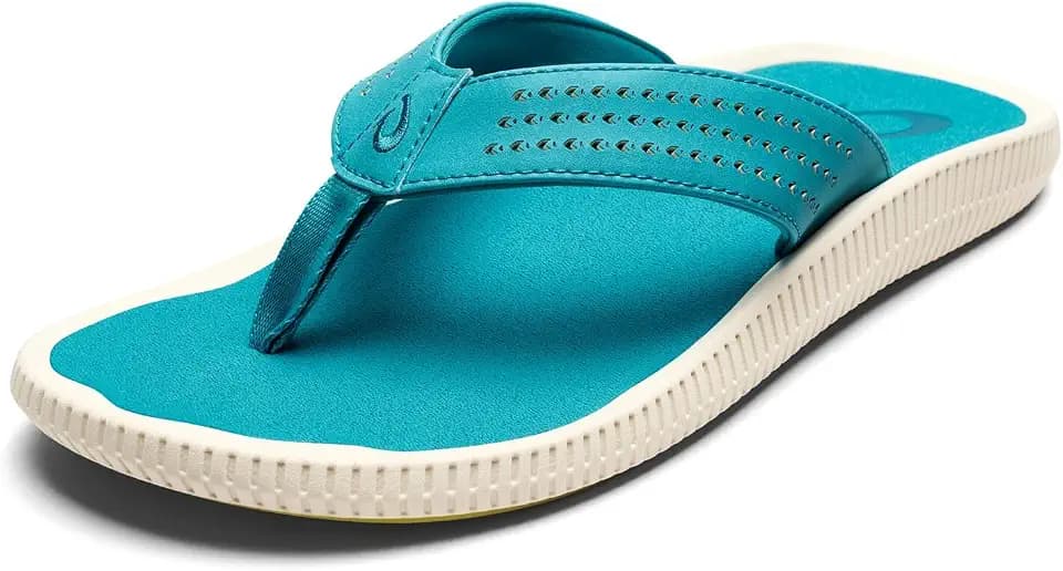 OluKai Ulele Men's Beach Sandals, Water Resistant Flip Flops