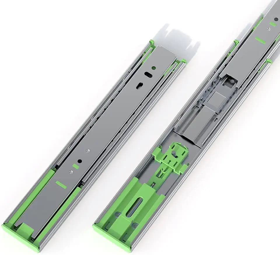 FivePears 2 Pairs 10 Inch Heavy Duty Soft Close Drawer Slides, 150 Lb Load Capacity Full Extension Ball Bearing Side Mount Drawer Runner, Rv Tool Box Kitchen Cabinet Drawer Self Closing Glide Rails