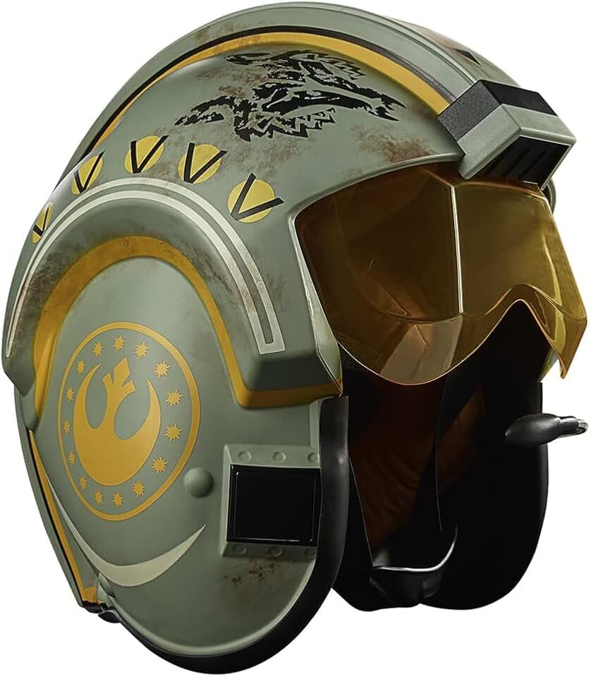 Hasbro Star Wars The Black Series Trapper Wolf Elektronischer Helm zu Star Wars: The Mandalorian für Rollenspiele, Lichter, Sounds, Multi, F5549