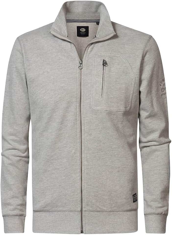 Petrol Industries Herren Sweater Kragen Reißverschluss Pullover