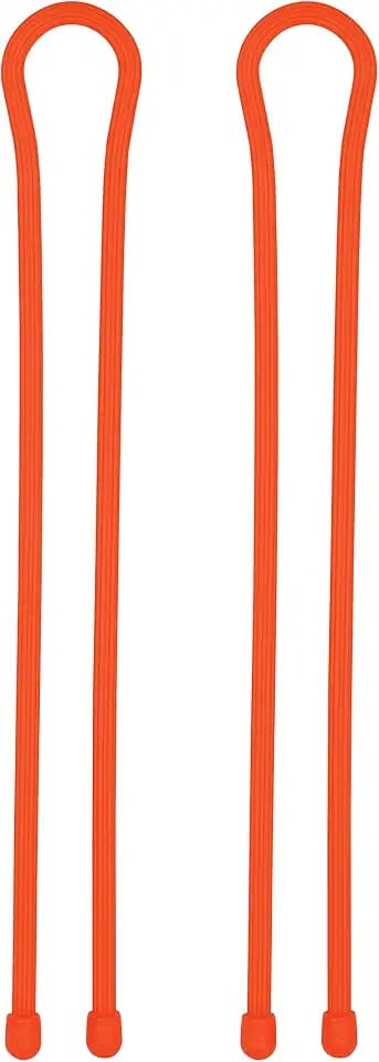 Nite Ize Gear Tie Reusable Rubber Twist Tie 24", 2-Pack, Bright Orange New Packaging