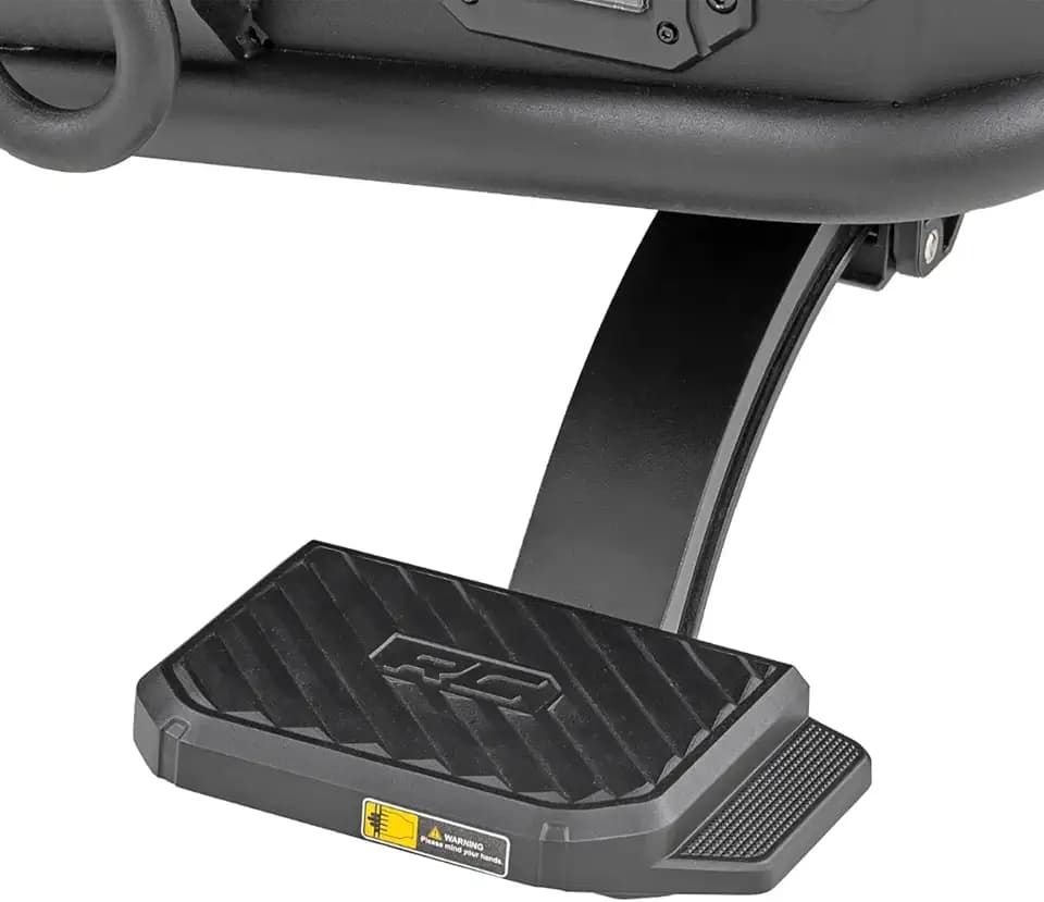 Rough Country Retractable Bed Step for Jeep Gladiator JT (2020–2025) - Manual Tailgate Drop Step, 6" Non-Slip Step Surface, Bolt-On Install