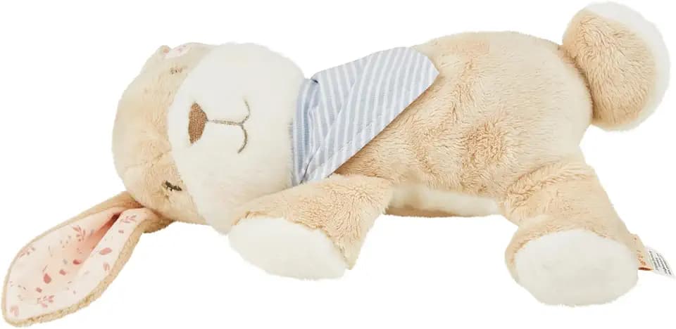 Sterntaler Einschlafhilfe mit Sound-Modul Hase Hanni - Schlaf Gut Figur aus weichem Flausch - Kuscheltier mit Geräuschmodul - beruhigende Töne zum Einschlafen - Baby Spielzeug ab Geburt, hellbraun