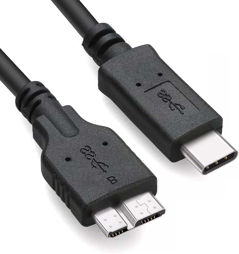 3FT External Hard Drive Cable Cord to USB C/USBC