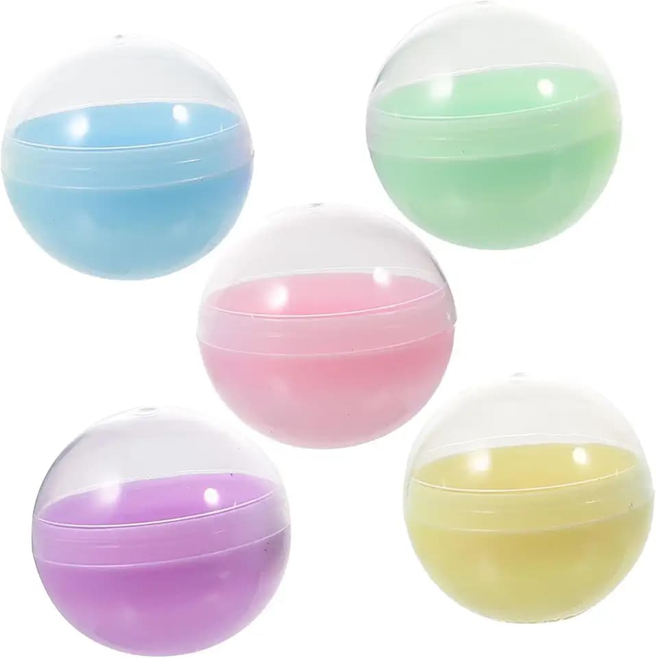 50 StüCk BefüLlbare Kugeln, Halbtransparente Macaron-Farben, 5cm, FüR Kaugummiautomaten, Diy Bastelprojekte, Spielzeug, Geschenkverpackung