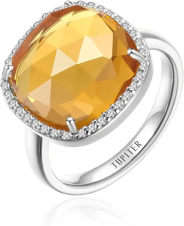 Jupiter Gemstone Women's Ring - Gemstone Women Ring, 0.47"/12mm Birthstone Rings Jewelry for Valentine's Day, Mother's Day, Birthday Jewelry