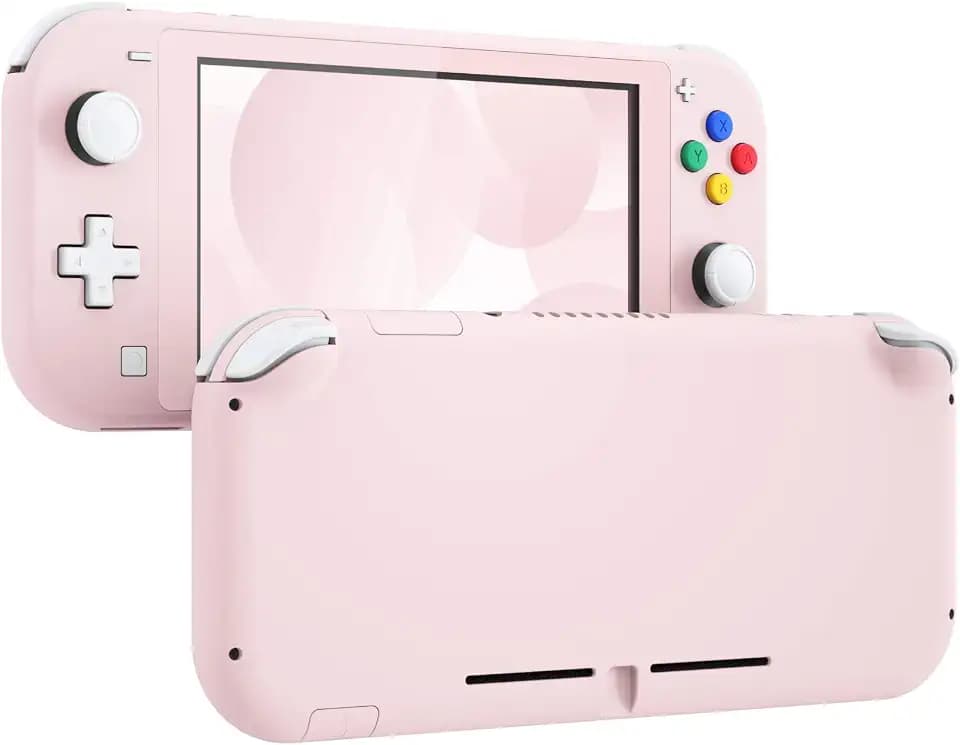 eXtremeRate Cherry Blossoms Pink DIY Replacement Shell for Nintendo Switch Lite, NSL Handheld Controller Housing with Screen Protector, Custom Cover for Nintendo Switch Lite [Console NOT Included]