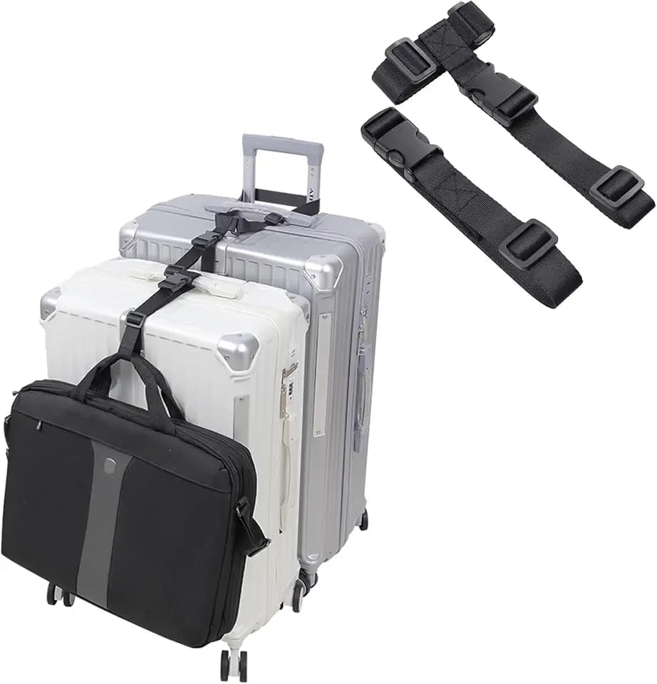 Vigorport Luggage Connector Straps for Suitcase, Add A Bag Suitcase Belt