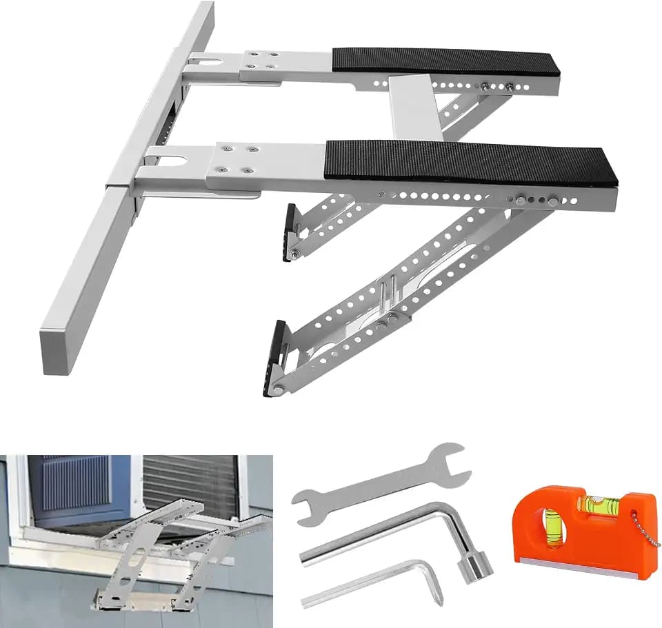No Drill Window AC Bracket Support Bracket for Single/Double Hung Windows