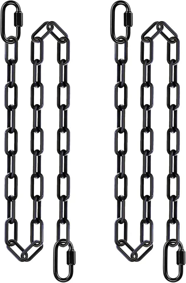 2Pcs 65" Swing Chain Heavy Duty Hanging Chairs Chains 1000 LBs Capacity