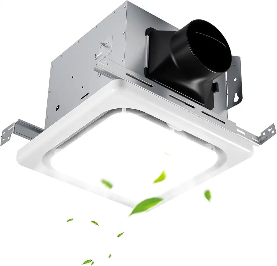 FEITON 150 CFM Bathroom Exhaust Fan with 1200LM 3CCT LED Light, 1.0 Sone