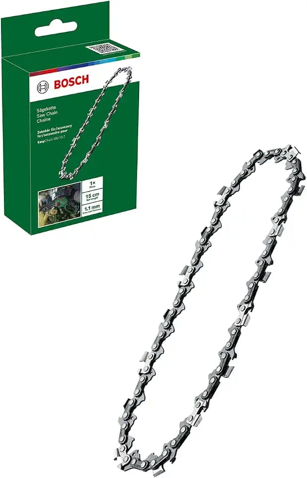 Bosch Sägekette für Mini-Kettensäge EasyChain 18V-15-7 | Zum Schneiden verschiedener Holzarten; Schwertlänge: 15 cm; Dicke: 1,1 mm