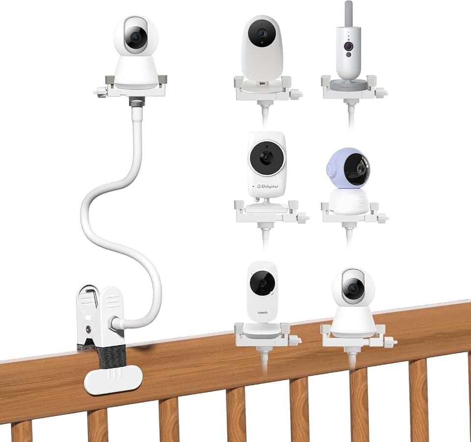 Universal Babyphone Halterung,Halterung für GHB Babyphone,Baby Kamera Halter Kompatibel für Philips Avent/Momcozy/ieGeek BOIFUN/GHB/Hellobaby Kamera,Handyhalter Monitor Holder Zubehör