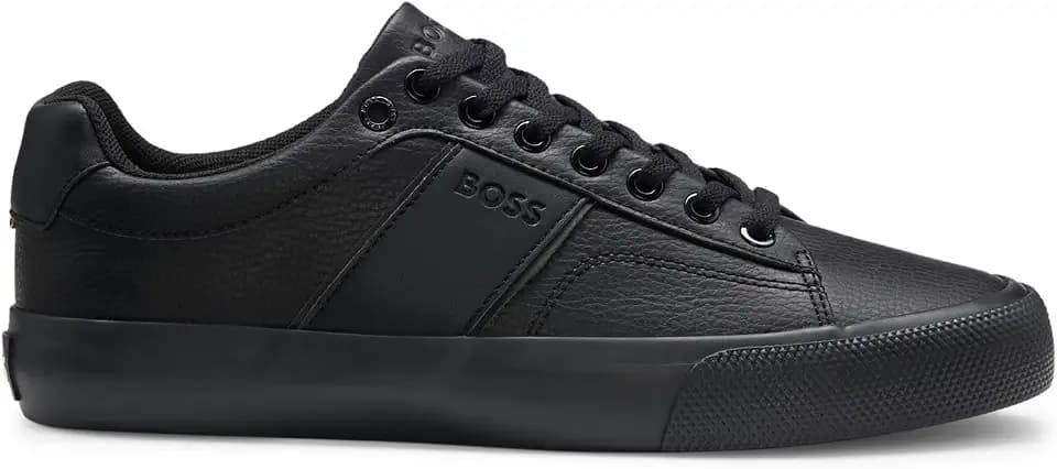 BOSS Herren Aiden Tenn Schnür-Sneakers mit Cupsohle und kontrastfarbenem Logo Größe