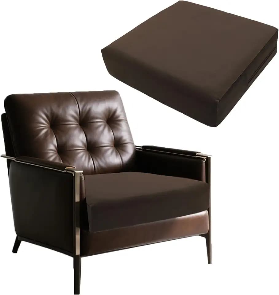 RUIXUAN Sitzerhöhung Sitzkissen Stuhlkissen Aufstehhilfe Sofa Bodenkissen Sitzpolster für Sessel & Liegesessel – Extra große Gel-Memory-Schaum Orthopädisch & rutschfest 50x50x12.7 cm