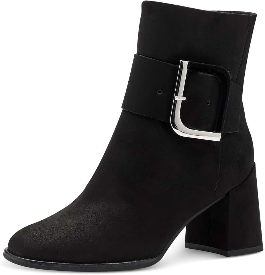 MARCO TOZZI Damen Stiefeletten mit Absatz Elegant mit Schnalle