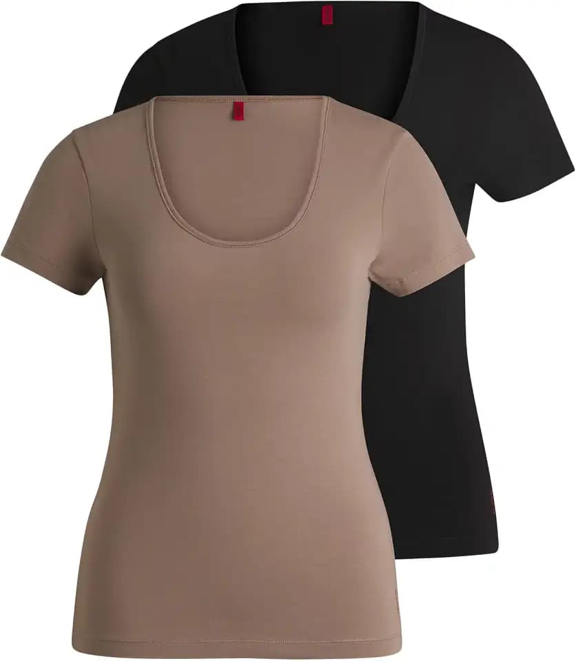 Hugo Damen Twin T-Shirt Rn 10240727 01 Underwear_T_Shirt (2er Pack)