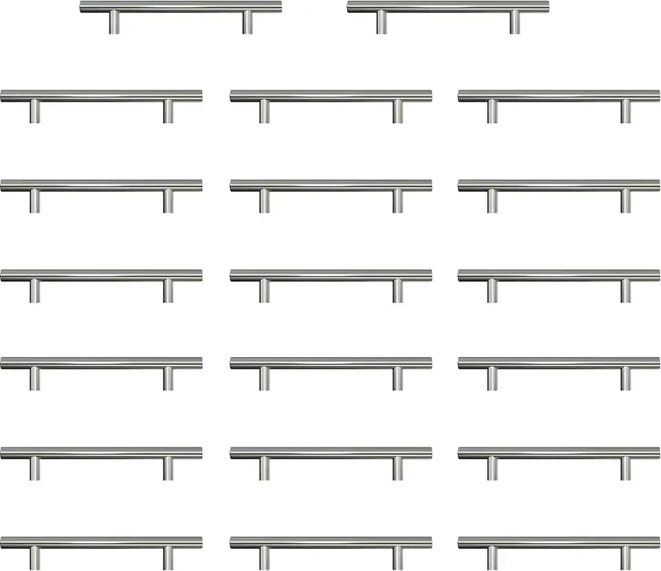 Griffe für Küchenschränke Schrankgriffe Silber 128mm 20 Stück