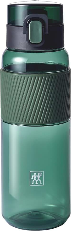 ZWILLING Trinkflasche 680 ml, Auslaufsicher, Fruchtsieb, Dunkel-Grün