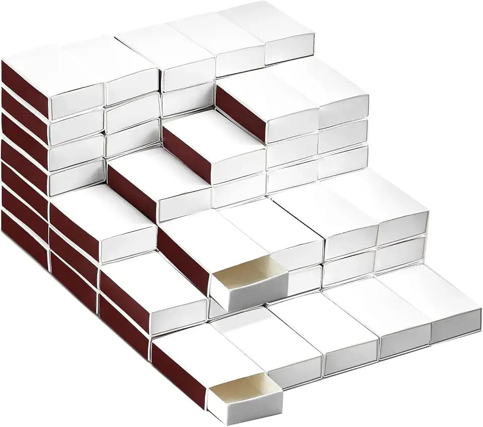100 PCS Blank Match Boxes Bulk No Matches 2.28x1.41x0.59 DIY Wedding Favor