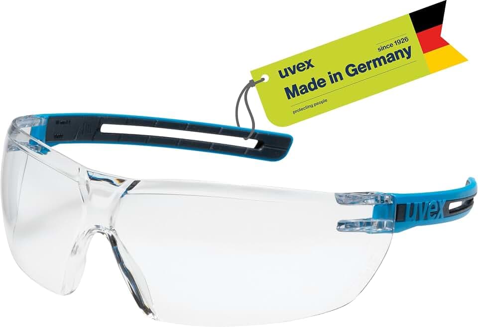 Uvex tune-up Schutzbrille – Sicherheitsbrille mit 100% UV-Schutz - metallfrei, Anti-Beschlag & kratzfest – superleicht (23g)