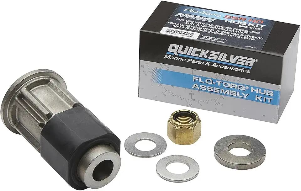 Quicksilver 8M0101603 Flo-Torq SSR HD Propeller Hub Kit Mercury 200-400 Hp 4-Stroke Outboards with 1.25" Prop Shaft