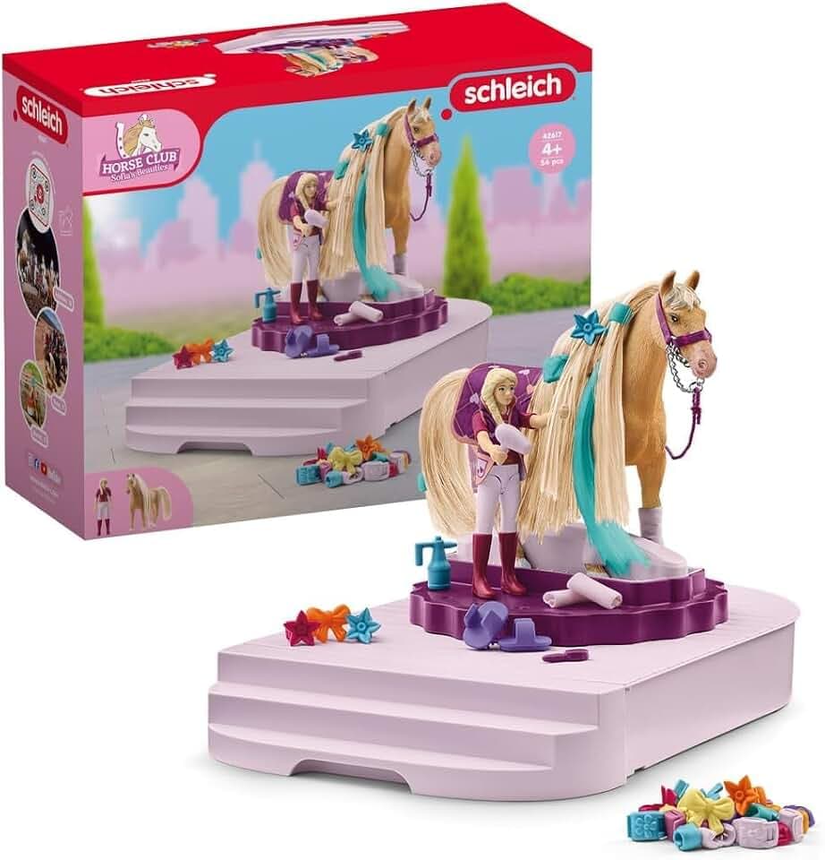 Schleich | Pferdepflege Station 42617 | Spielset | 54 Teile